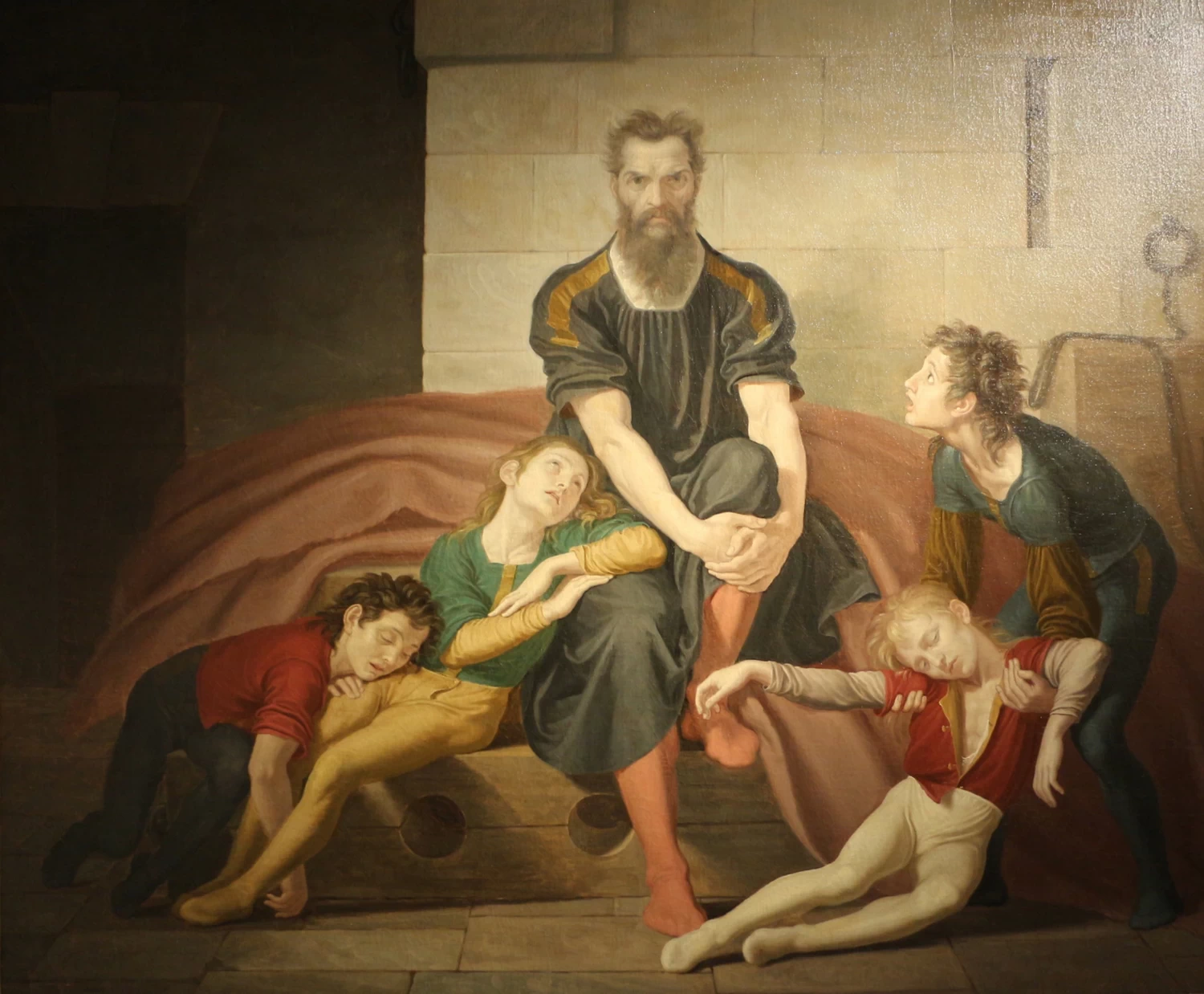 Conte Ugolino della Gherardesca con i figli nella torre della fame - Museo Ala Ponzone, Cremona